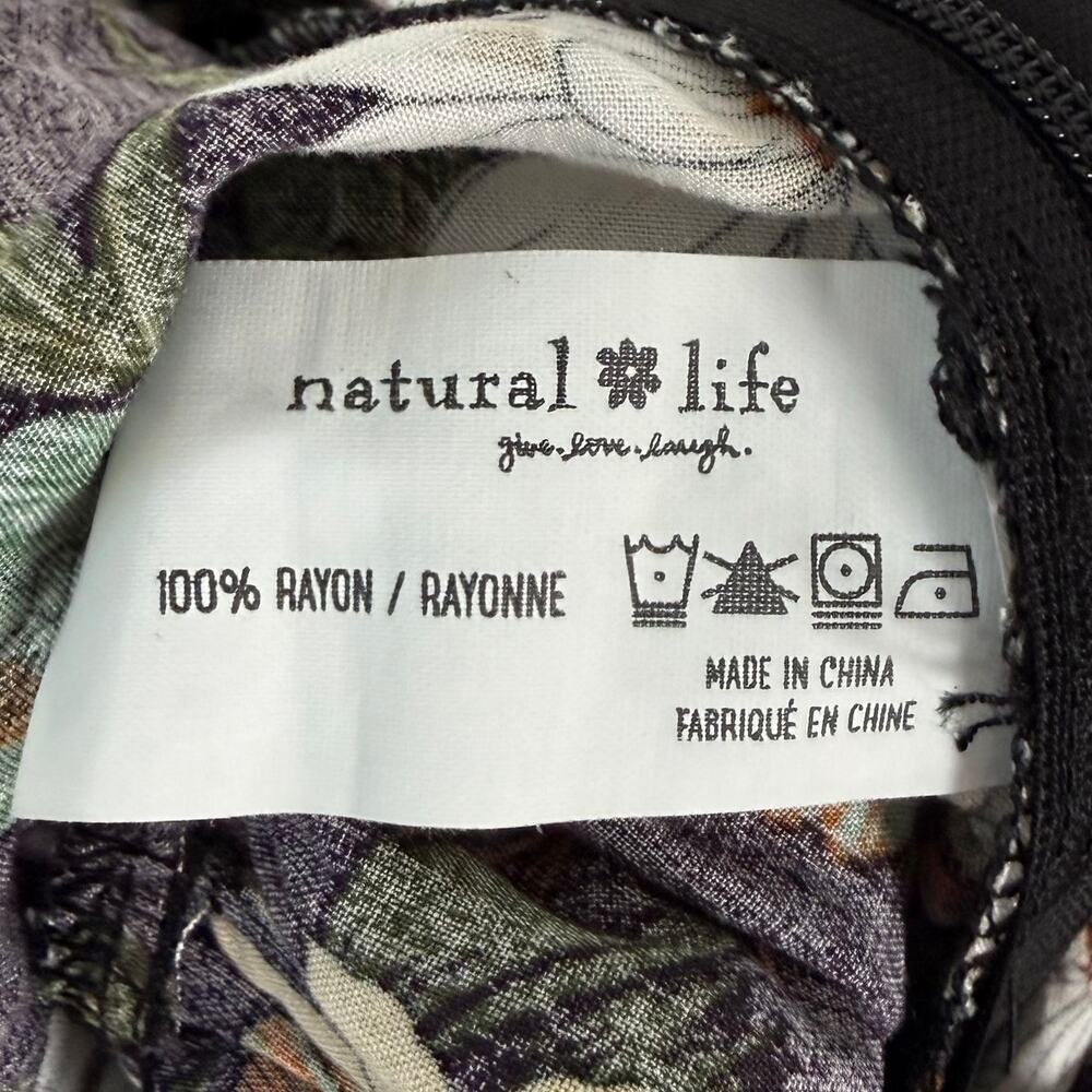 Natural Life Patti Floral Sleeveless Wide Leg Jumpsuit Boho Size XS - Picture 6 of 6